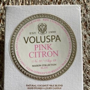 Luxury candle pink citron